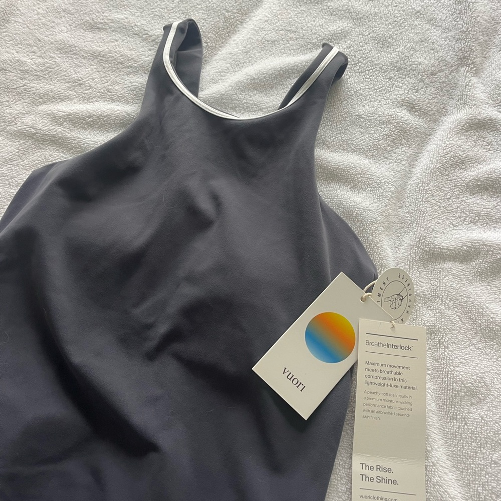 Vuori Gray Halter Athletic Dress
